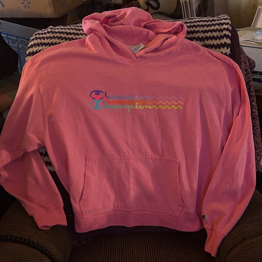 Champion Vibrant Pink Hoodie
